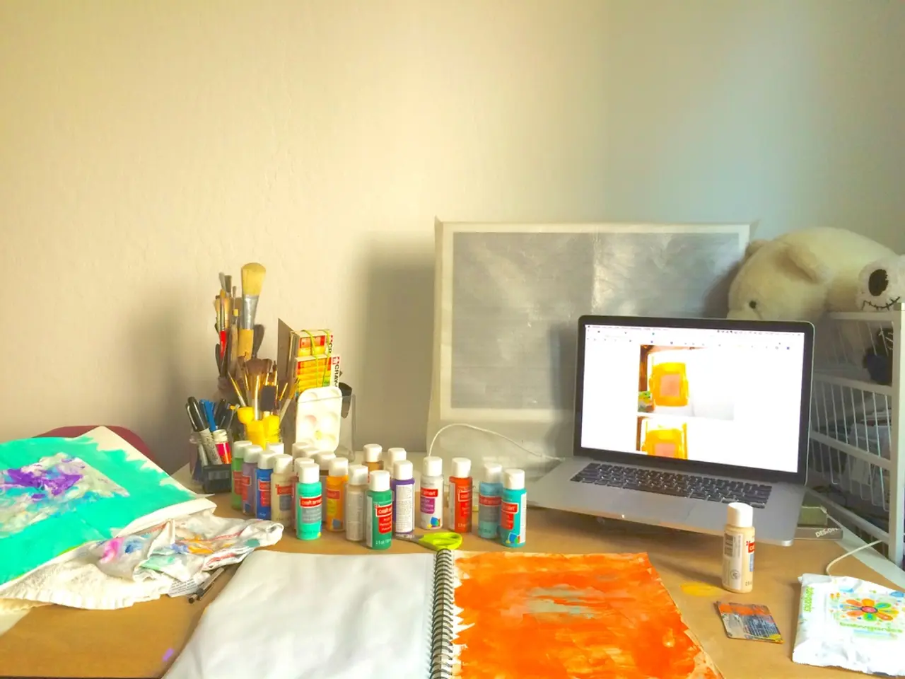 "Avoiding a overly Barbie-esque aesthetic, this Farrow & Ball kitchen color scheme underscores the...