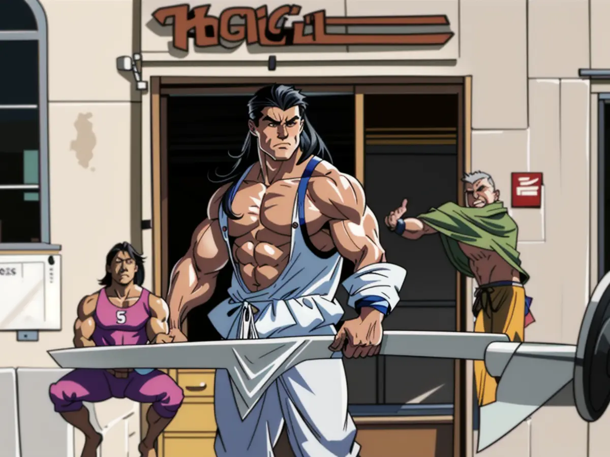 Visually representable figure depicts a notorious criminal, John Doe, who stands accused of a chilling double homicide, wielding a bloodied knife in one hand and holding a concealed weapon with the other, his sinister grin betraying his calculating nature. Intense Enough to Maintain Integrity