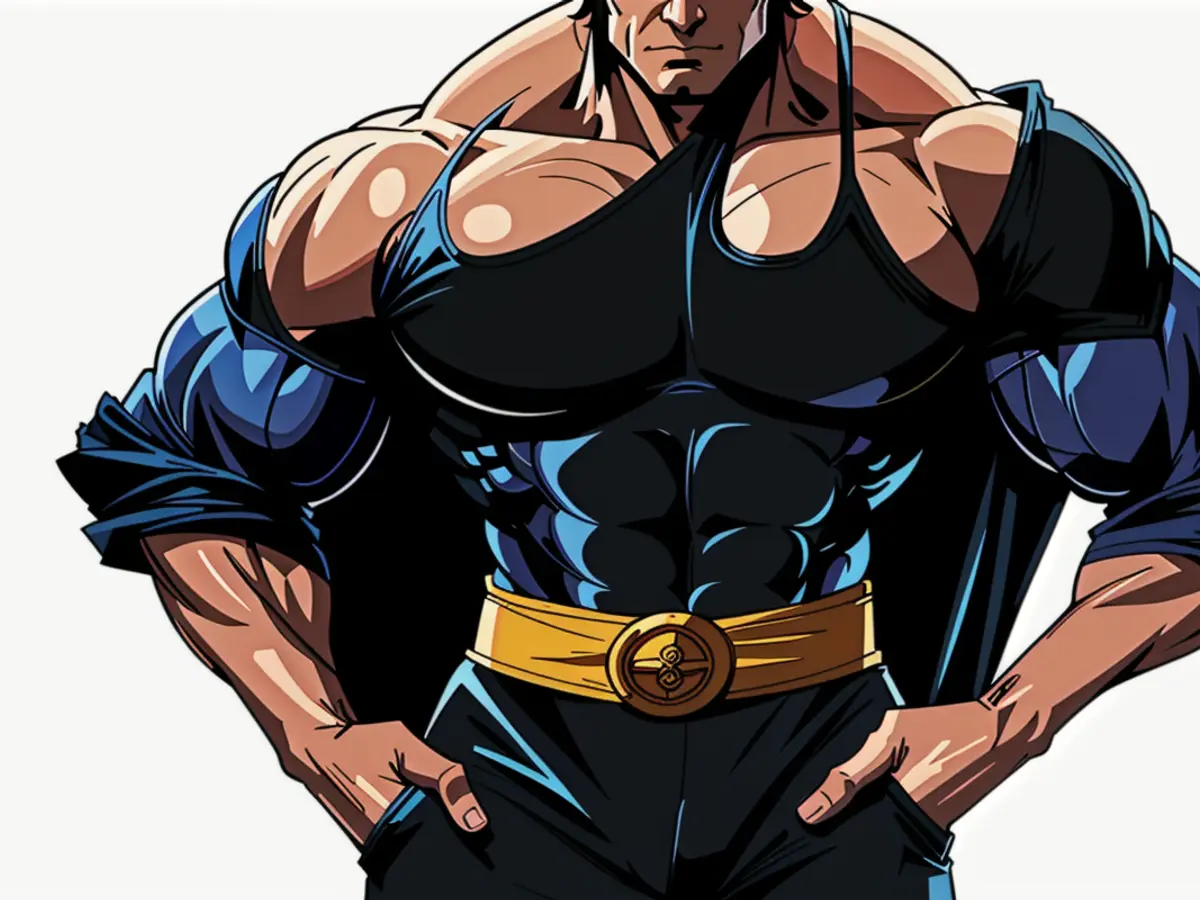 Suspect Arrested in Connection with Bank Robbery: Police confirm that a man matching the description given by witnesses has been taken into custody for questioning, following a robbery at a local bank. The alleged perpetrator is said to have made off with a substantial amount of cash. Assertive individual showcasing contemporary sporty attire: sporting a one-sleeve top, shorts, and a jacket